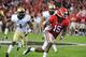 ATHENS, GA - SEPTEMBER 22: Marlon Brown #15 of the Georgia Bulldogs runs with a catch against the Vanderbilt Commodores at Sanford Stadium on September 22, 2012 in Athens, Georgia. (Photo by Scott Cunningham/Getty Images)