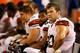 BALTIMORE, MD - SEPTEMBER 27: Tackle Joe Thomas #73 of the Cleveland Browns looks on from the sidelines against the Baltimore Ravens during the NFL Game at M&T Bank Stadium on September 27, 2012 in Baltimore, Maryland. (Photo by Rob Carr/Getty Images)