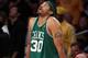 LOS ANGELES, CA - JUNE 17: Rasheed Wallace #30 of the Boston Celtics reacts against the Los Angeles Lakers in Game Seven of the 2010 NBA Finals at Staples Center on June 17, 2010 in Los Angeles, California. NOTE TO USER: User expressly acknowledges and agrees that, by downloading and/or using this Photograph, user is consenting to the terms and conditions of the Getty Images License Agreement. (Photo by Christian Petersen/Getty Images)