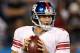 CHARLOTTE, NC - SEPTEMBER 20: Eli Manning #10 of the New York Giants during their game at Bank of America Stadium on September 20, 2012 in Charlotte, North Carolina. (Photo by Streeter Lecka/Getty Images)