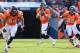 DENVER, CO - SEPTEMBER 23: Quarterback Peyton Manning #18 of the Denver Broncos delivers a pass against the Houston Texans at Sports Authority Field at Mile High on September 23, 2012 in Denver, Colorado. The Texans defeated the Broncos 31-25. (Photo by Doug Pensinger/Getty Images)