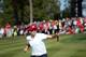MEDINAH, IL - SEPTEMBER 28: Keegan Bradley of the USA celebrates after holing his birdie putt on the eighth green during the Afternoon Four-Ball Matches for The 39th Ryder Cup at Medinah Country Club on September 28, 2012 in Medinah, Illinois. (Photo by Andrew Redington/Getty Images)