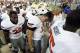 TUCSON, AZ - SEPTEMBER 08: Quarterback Wes Lunt #11 (C) of the Oklahoma State Cowboys walks with teammates back to the locker room following the first half of the college football game against the Arizona Wildcats at Arizona Stadium on September 8, 2012 in Tucson, Arizona. (Photo by Christian Petersen/Getty Images)