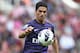 STOKE ON TRENT, ENGLAND - AUGUST 26: Mikel Arteta of Arsenal controls the ball during the Barclays Premier League match between Stoke City and Arsenal at the Britannia Stadium on August 26, 2012 in Stoke on Trent, England. (Photo by David Rogers/Getty Images)