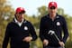 MEDINAH, IL - SEPTEMBER 28: Phil Mickelson and Keegan Bradley of the USA wait on a green during the Morning Foursome Matches for The 39th Ryder Cup at Medinah Country Club on September 28, 2012 in Medinah, Illinois. (Photo by Ross Kinnaird/Getty Images)