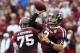 COLLEGE STATION, TX - SEPTEMBER 29: Johnny Manziel #2 of the Texas A&M Aggies passes against the Arkansas Razorbacks at Kyle Field on September 29, 2012 in College Station, Texas. (Photo by Ronald Martinez/Getty Images)