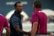 MEDINAH, IL - SEPTEMBER 29: Sergio Garcia of Europe (R) shakes hands with Tiger Woods of the USA on the 18th green after the Garcia/Donald team defeated the Woods/Stricker team 1up during day two of the Afternoon Four-Ball Matches for The 39th Ryder Cup at Medinah Country Club on September 29, 2012 in Medinah, Illinois. (Photo by Andrew Redington/Getty Images)