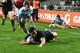LA PLATA, ARGENTINA - SEPTEMBER 29: Julian Savea of the All Blacks dives over for his second try during the Rugby Championship match between Argentina and the New Zealand All Blacks at Estadio Ciudad de La Plata on September 29, 2012 in La Plata, Argentina. (Photo by David Rogers/Getty Images)