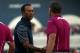 MEDINAH, IL - SEPTEMBER 29: Sergio Garcia of Europe (R) shakes hands with Tiger Woods of the USA on the 18th green after the Garcia/Donald team defeated the Woods/Stricker team 1up during day two of the Afternoon Four-Ball Matches for The 39th Ryder Cup at Medinah Country Club on September 29, 2012 in Medinah, Illinois. (Photo by Andrew Redington/Getty Images)