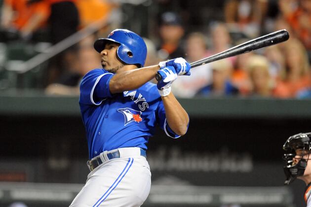 Edwin Encarnacion Leaves Game with Trapezius Tightness