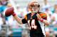 JACKSONVILLE, FL - OCTOBER 09: Quarterback Andy Dalton #14 of the Cincinnati Bengals drops back to pass against the Jacksonville Jaguars during play at EverBank Field on October 9, 2011 in Jacksonville, Florida. Cincinnati won 30-20. (Photo by Grant Halverson/Getty Images)