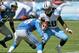 NASHVILLE, TN - SEPTEMBER 23: Runningback Chris Johnson #28 of the Tennessee Titans runs toward Bill Bentley #28 of the Detroit Lions at LP Field on September 23, 2012 in Nashville, Tennessee. (Photo by Frederick Breedon/Getty Images)