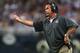 ST. LOUIS, MO - SEPTEMBER 16: Head coach Jeff Fisher of the St. Louis Rams calls personal to the sideline during an official timeout against the Washington Redskins at the Edward Jones Dome on September 16, 2012 in St. Louis, Missouri. (Photo by Dilip Vishwanat/Getty Images)