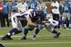 Matthew Stafford gets sacked in Sunday's loss to the Vikings.
