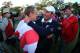 MEDINAH, IL - SEPTEMBER 30: Luke Donald of Europe and Europe captain Jose Maria Olazabal celebrate after Europe defeats the United States at The 39th Ryder Cup at Medinah Country Club on September 30, 2012 in Medinah, Illinois. (Photo by Mike Ehrmann/Getty Images)