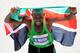 NEW YORK, NY - NOVEMBER 06: Geoffrey Mutai of Kenya celebrates after winning the Men's Division of the 42nd ING New York City Marathon on November 6, 2011 in New York City. (Photo by Patrick McDermott/Getty Images)