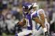 MINNEAPOLIS, MN - AUGUST 17: Jerome Simpson #81 of the Minnesota Vikings carries the ball during the game against the Buffalo Bills on August 17, 2012 at Mall of America Field at the Hubert H. Humphrey Metrodome in Minneapolis, Minnesota. (Photo by Hannah Foslien/Getty Images)