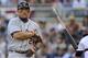 MINNEAPOLIS, MN - SEPTEMBER 29: Miguel Cabrera #24 of the Detroit Tigers reacts to striking out against the Minnesota Twins during the first inning of the game on September 29, 2012 at Target Field in Minneapolis, Minnesota. (Photo by Hannah Foslien/Getty Images)