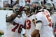 TAMPA, FL - SEPTEMBER 30: Wide receiver Vincent Jackson #83 of the Tampa Bay Buccaneers celebrates a touchdown catch with quarterback Josh Freeman #5 against the Washington Redskins September 30, 2012 at Raymond James Stadium in Tampa, Florida. ( Photo by Al Messerschmidt/Getty Images)