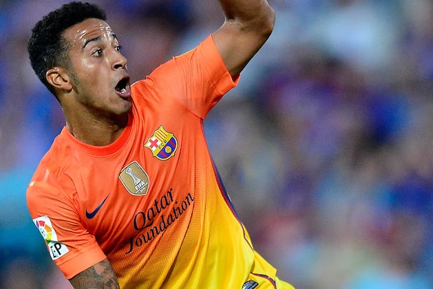 Barca's Thiago out for Eight Weeks