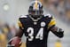 PITTSBURGH, PA - DECEMBER 24: Rashard Mendenhall #34 of the Pittsburgh Steelers carries the ball against the St. Louis Rams during the game on December 24, 2011 at Heinz Field in Pittsburgh, Pennsylvania. The Steelers won 27-0. (Photo by Justin K. Aller/Getty Images)