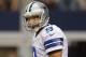ARLINGTON, TX - SEPTEMBER 23: Tony Romo #9 of the Dallas Cowboys at Cowboys Stadium on September 23, 2012 in Arlington, Texas. (Photo by Ronald Martinez/Getty Images)