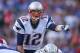 Tom Brady did an excellent job making adjustments at the line on Sunday.