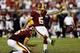 TAMPA, FL - SEPTEMBER 30: Kicker Billy Cundiff #5 of the Washington Redskins kicks the game-winning field goal out of the hold of Sav Rocca #6 during the game against the Tampa Bay Buccaneers at Raymond James Stadium on September 30, 2012 in Tampa, Florida. (Photo by J. Meric/Getty Images)