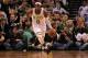 BOSTON, MA - JUNE 07: Rajon Rondo #9 of the Boston Celtics brings the ball up court against the Miami Heat in Game Six of the Eastern Conference Finals in the 2012 NBA Playoffs on June 7, 2012 at TD Garden in Boston, Massachusetts. NOTE TO USER: User expressly acknowledges and agrees that, by downloading and or using this photograph, User is consenting to the terms and conditions of the Getty Images License Agreement. (Photo by Jim Rogash/Getty Images)