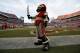 Sept. 30, 2012; Tampa FL, USA; Tampa Bay Buccaneers mascot on the sidelines against the Washington Redskins during the second half at Raymond James Stadium. Washington defeated Tampa Bay 24-22. Mandatory Credit: Matt Stamey-US PRESSWIRE