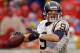 KANSAS CITY, MO - DECEMBER 24: Drew Brees #9 of the San Diego Chargers looks to pass the ball against the Kansas City Chiefs in the first half of the game on December 24, 2005 at Arrowhead Stadium in Kansas City, Missouri. (Photo by Larry W. Smith/Getty Images)