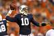 AUBURN, AL - SEPTEMBER 22: Kiehl Frazier #10 of the Auburn Tigers looks to pass against the LSU Tigers at Jordan Hare Stadium on September 22, 2012 in Auburn, Alabama. (Photo by Kevin C. Cox/Getty Images)