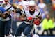 ORCHARD PARK, NY - SEPTEMBER 30: Brandon Bolden #38 of the New England Patriots carries the ball during an NFL game against the Buffalo Bills at Ralph Wilson Stadium on September 30, 2012 in Orchard Park, New York. (Photo by Tom Szczerbowski/Getty Images)