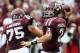 COLLEGE STATION, TX - SEPTEMBER 29: Johnny Manziel #2 of the Texas A&M Aggies passes against the Arkansas Razorbacks at Kyle Field on September 29, 2012 in College Station, Texas. (Photo by Ronald Martinez/Getty Images)