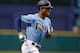 ST. PETERSBURG - SEPTEMBER 23: Outfielder B.J. Upton #2 of the Tampa Bay Rays rounds the bases after his home run against the Toronto Blue Jays during the game at Tropicana Field on September 23, 2012 in St. Petersburg, Florida. (Photo by J. Meric/Getty Images)