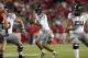 SEATTLE, WA - SEPTEMBER 29: Quarterback Marcus Mariota #8 of the Oregon Ducks looks downfield against the Washington State Cougars on September 29, 2012 at CenturyLink Field in Seattle, Washington. (Photo by Otto Greule Jr/Getty Images)