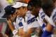 ARLINGTON, TX - OCTOBER 01: Tony Romo #9 of the Dallas Cowboys (L) reacts after throwing his fifth interception against the Chicago Bears at Cowboys Stadium on October 1, 2012 in Arlington, Texas. The Chicago Bears beat the Dallas Cowboys 34-18. (Photo by Tom Pennington/Getty Images)