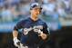 Sept 16, 2012; Milwaukee, WI, USA; Milwaukee Brewers left fielder Ryan Braun (8) during the game against the New York Mets at Miller Park. Mandatory Credit: Benny Sieu-US PRESSWIRE