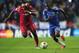 COPENHAGEN, DENMARK - OCTOBER 02: Victor Moses of Chelsea and Jores Okore of FC Nordsjaelland challenge for the ball during the UEFA Champions League Group E match between FC Nordsjaelland and Chelsea at Parken Stadium on October 2, 2012 in Copenhagen, Denmark. (Photo by Shaun Botterill/Getty Images)
