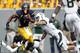 MORGANTOWN, WV - SEPTEMBER 29: Tavon Austin #1 of the West Virginia Mountaineers runs after the catch against the Baylor Bears during the game on September 29, 2012 at Mountaineer Field in Morgantown, West Virginia. (Photo by Justin K. Aller/Getty Images)