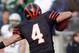 Nov 20, 2010; Princeton, NJ, USA; Dartmouth Big Green linebacker Bronson Green (36) trips up Princeton Tigers wide receiver Matt Ransom (4) during the first half at Princeton. Dartmouth Big Green defeats Princeton Tigers 31-0. Mandatory Credit: Jim O'Connor-US PRESSWIRE
