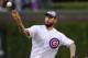 CHICAGO, IL - MAY 08: WWE Champion CM Punk throws out the first pitch before the Chicago Cubs versus the Atlanta Braves game on May 8, 2012 at Wrigley Field in Chicago, Illinois. (Photo by David Banks/Getty Images)