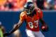 DENVER, CO - AUGUST 26: Wide receiver Jason Hill #83 of the Denver Broncos in action during a pre-season game against the San Francisco 49ers at Sports Authority Field Field at Mile High on August 26, 2012 in Denver, Colorado. The 49ers defeated the Broncos, 29-24. (Photo by Justin Edmonds/Getty Images)