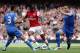 Gervinho splitting some defenders in last week's loss to Chelsea.