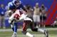 EAST RUTHERFORD, NJ - SEPTEMBER 16: Mark Barron #24 of the Tampa Bay Buccaneers tackles Hakeem Nicks #88 of the New York Giants during a game at MetLife Stadium on September 16, 2012 in East Rutherford, New Jersey. (Photo by Jeff Zelevansky/Getty Images)