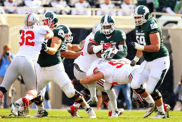 Michigan State's Offensive Problems Begin Along the Line