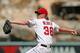 ANAHEIM, CA - SEPTEMBER 23: Starting pitcher Jered Weaver #36 of the Los Angeles Angels of Anaheim throws a pitch against the Chicago White Sox at Angel Stadium of Anaheim on September 23, 2012 in Anaheim, California. The Angels won 4-1. (Photo by Stephen Dunn/Getty Images)