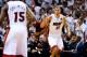 MIAMI, FL - JUNE 21: Shane Battier #31 of the Miami Heat reacts against the Oklahoma City Thunder in Game Five of the 2012 NBA Finals on June 21, 2012 at American Airlines Arena in Miami, Florida. NOTE TO USER: User expressly acknowledges and agrees that, by downloading and or using this photograph, User is consenting to the terms and conditions of the Getty Images License Agreement. (Photo by Ronald Martinez/Getty Images)