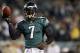 PHILADELPHIA, PA - SEPTEMBER 30: Quarterback Michael Vick #7 of the Philadelphia Eagles prior to a game against the New York Giants at Lincoln Financial Field on September 30, 2012 in Philadelphia, Pennsylvania. (Photo by Alex Trautwig/Getty Images)