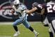 Sep 30, 2012; Houston, TX, USA; Tennessee Titans running back Chris Johnson (28) runs the ball against the Houston Texans in the second quarter at Reliant Stadium. Mandatory Credit: Brett Davis-US PREWIRE